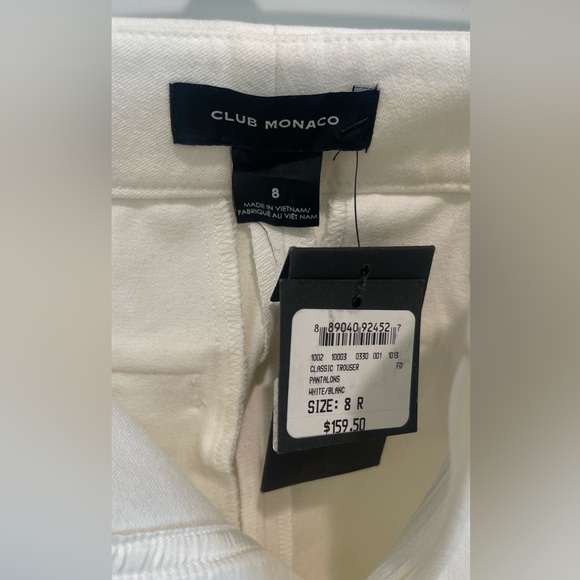 NWT Club Monaco Classic Trouser Pants in Cream / Off White Women’s Size 8 - Picture 3 of 9
